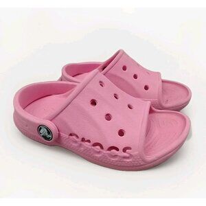 Crocs Toddler Baya Sandals Kids Size C8 9 Pink Girls Slip On Waterproof